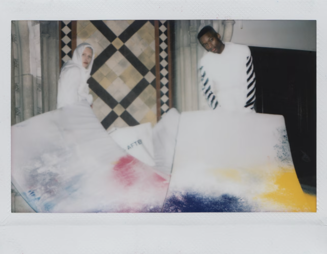 On Set Polaroids, Photographed by Virgil Abloh